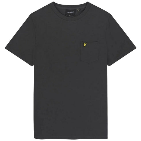 Lyle Scott Plain Pique Pocket Gunmetal T Shirt Ts2006V W635